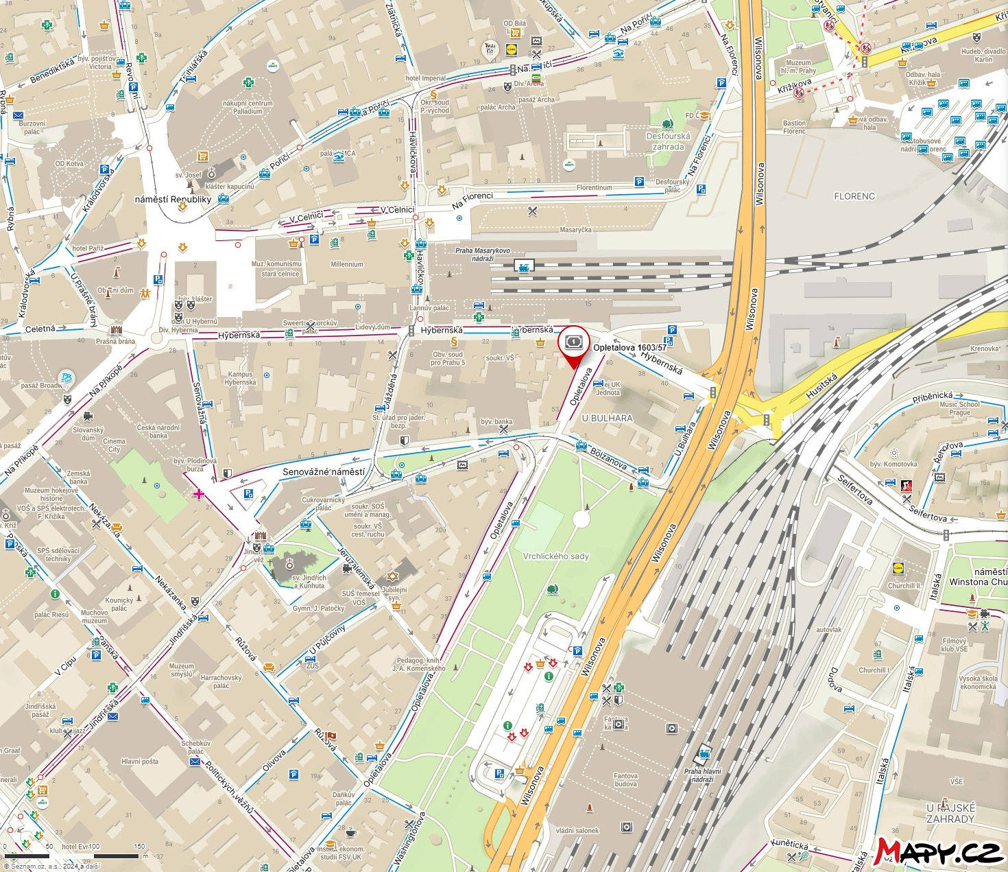 Map of Cross Masters office
